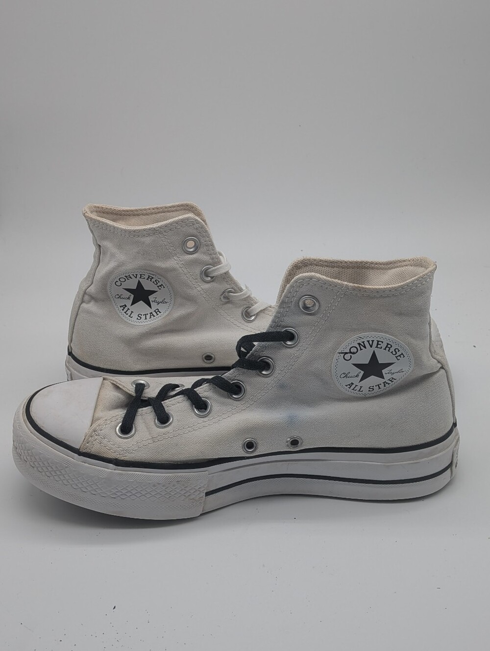 Converse Chuck Taylor All Star Lift Platform High Top Sneakers White Women's 8.5